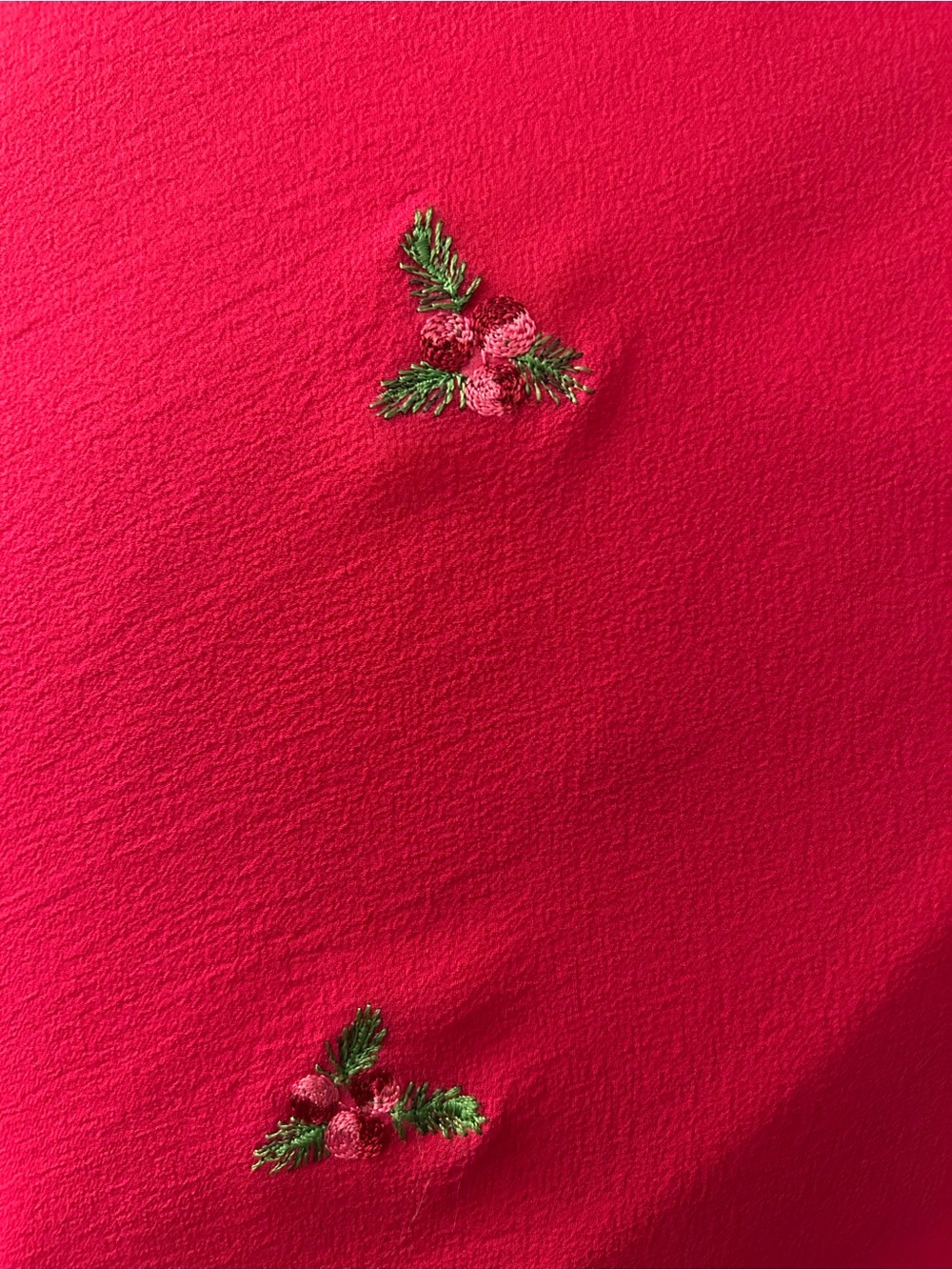 Boden Fuchsia Pink Cottagecore Embroidered 100% Silk Maxi Skirt S 12L - Picture 3 of 7